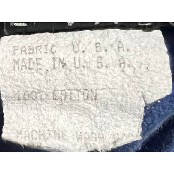 Vintage Flamingo Yoked Skirt Blue Full Midi 100% Cotton Zipper Buckles W26" - Picture 8 of 8